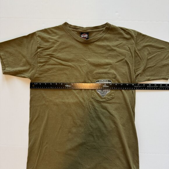 Vintage Y2K Harley Davidson 2006 Twin Cities Minneapolis MN Army Green Large Tee - Picture 6 of 6
